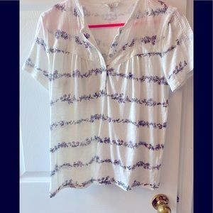 Lucky Brand floral striped top